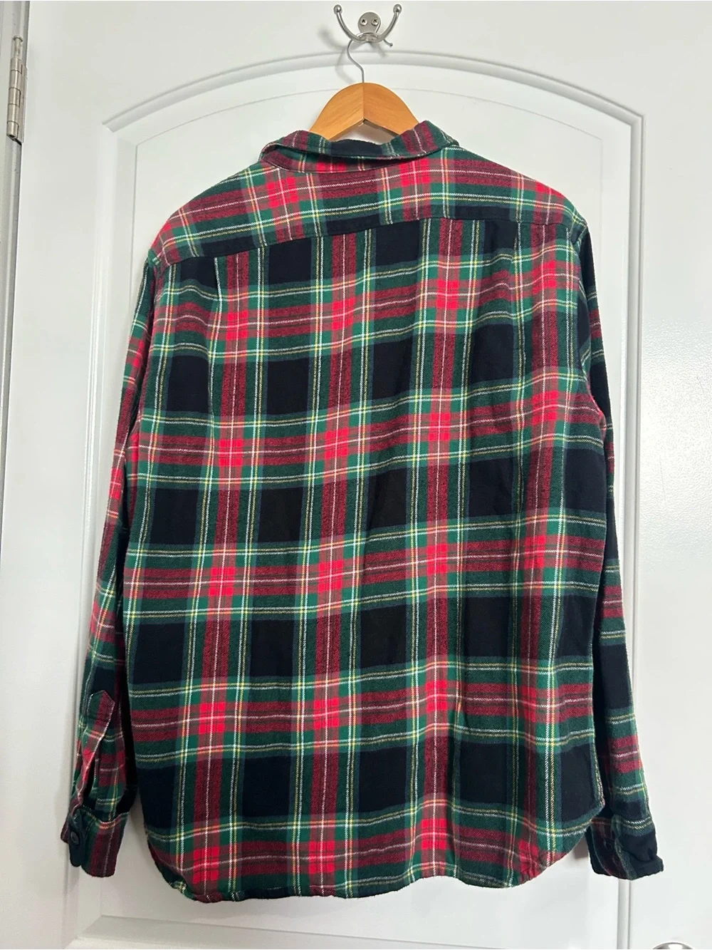 J. Crew Midweight Flannel Workshirt Plaid Size XL Preppy Fall Utility Minimalist